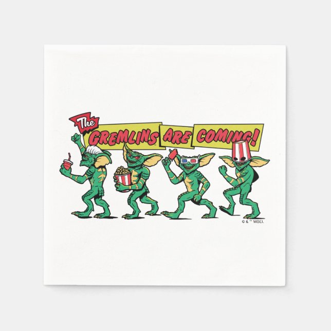 The Gremlins™ Are Coming Napkin (Front)