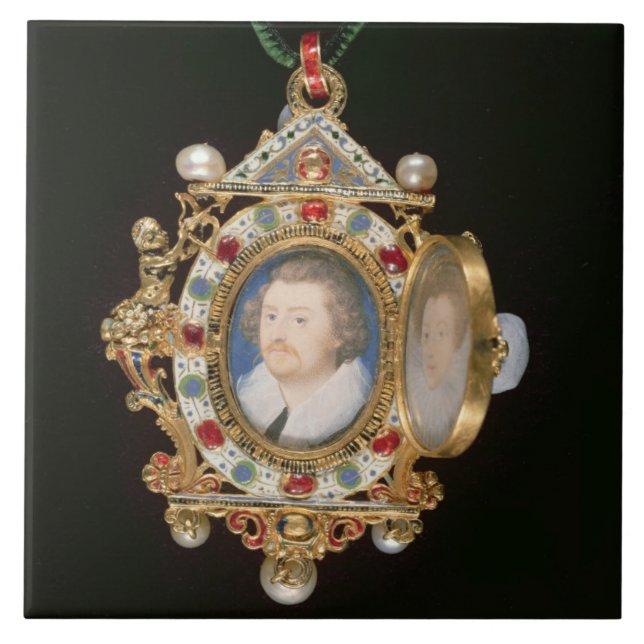 The Gresley Jewel, with miniature portraits of Sir Tile (Front)