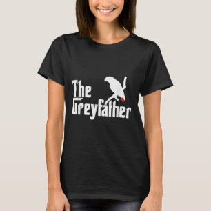 The Greyfather Funny African Grey Parrot Lovers Bi T-Shirt