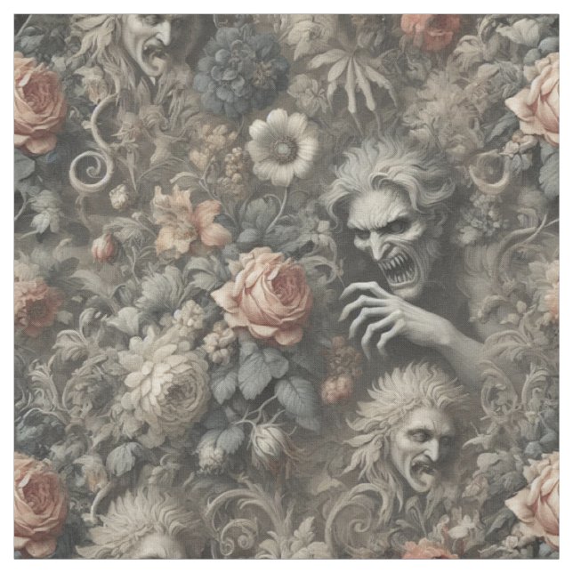 The Greys – Gothic Statement Tile Fabric (Swatch)