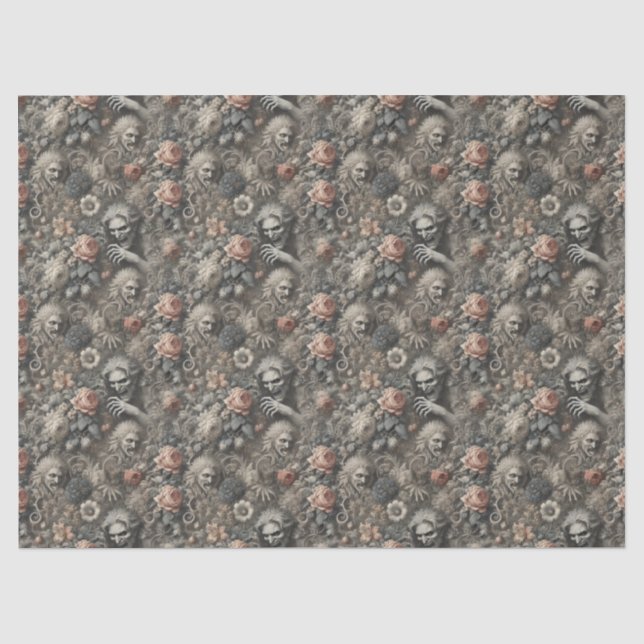 The Greys – Gothic Victorian Design Tissue Paper (Front)