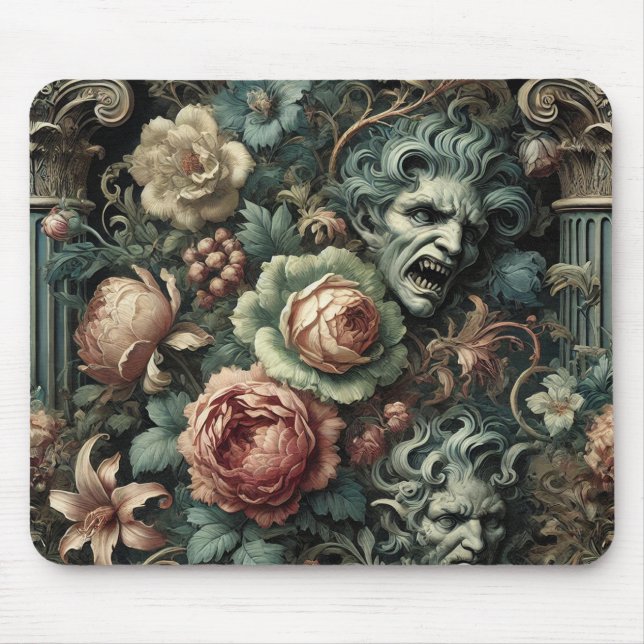 ⚰️ The Grief Council – Gothic Victorian Mouse Pad (Front)