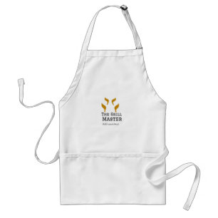 The grill master add name text cooking best barequ standard apron