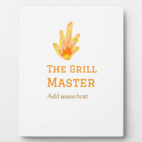 The grill master add name text cooking best yellow