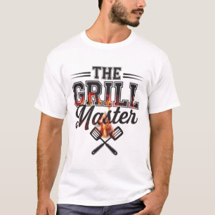 The Grill Master - Bold BBQ T-Shirt Design
