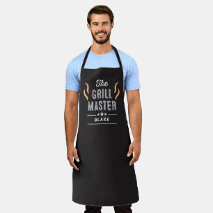 The Grill Master Editable Colour Personalised Apro Apron