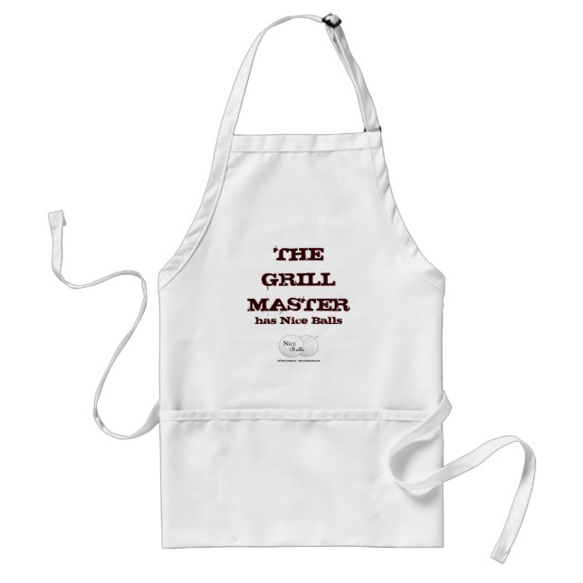 The Grill Master has Nice Balls Standard Apron (Front)