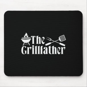 The Grillfather - Bbq Fathers Day Present - Funny Mouse Pad