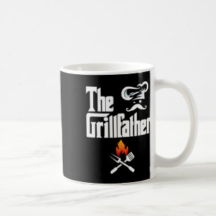 The Grillfather Bbq Grill And Smoker Graphic Tees Coffee Mug