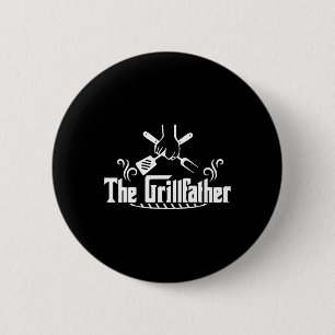 The Grillfather Bbq Grill And Smoker Rbecue Chef G 6 Cm Round Badge
