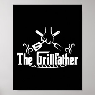 The Grillfather Bbq Grill And Smoker Rbecue Chef G Poster