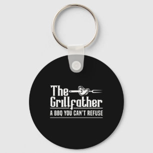 The Grillfather Bbq Grilling Grillmaster Rbecue Key Ring