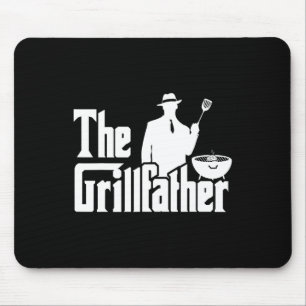 The Grillfather Funny Bbq Design For Dads Mouse Pad