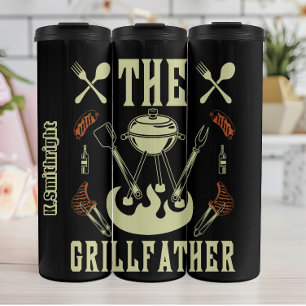 The Grillfather Funny BBQ Graphic Thermal Tumbler