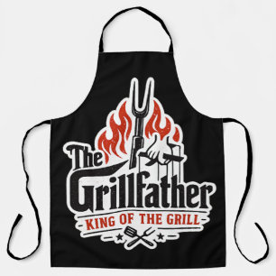 The Grillfather King Of The Grill Father's DayGift Apron
