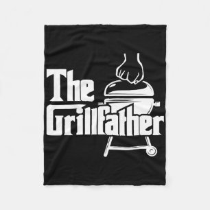 The Grillfather - Pitmaster Bbq Lover Smoker Grill Fleece Blanket