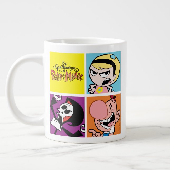 The Grim Adventures of Billy & Mandy Character Art Large Coffee Mug (Left)