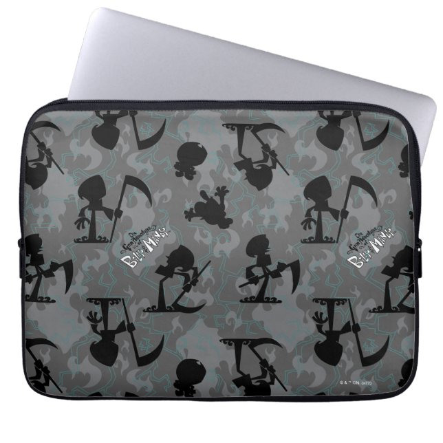 The Grim Adventures of Billy & Mandy Pattern Laptop Sleeve (Front)