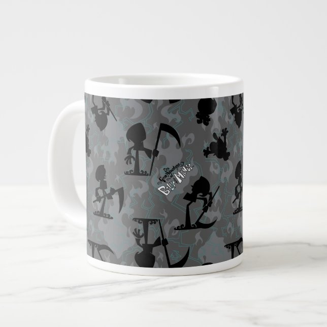 The Grim Adventures of Billy & Mandy Pattern Large Coffee Mug (Front Left)