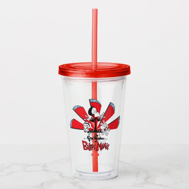 The Grim Adventures of Billy & Mandy Scythes Art Acrylic Tumbler (Front)