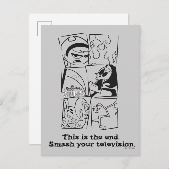 The Grim Adventures of Billy & Mandy - The End Postcard (Front/Back)