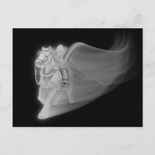 The Grim Reaper Rides Again Postcard (Front)