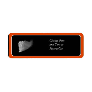 The Grim Reaper Rides Again Return Address Label