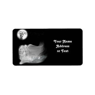 The Grim Reaper Rides From Graveyard Label