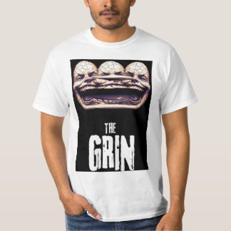 The Grin - Creepy Multi-Face Smile Illustration T-Shirt