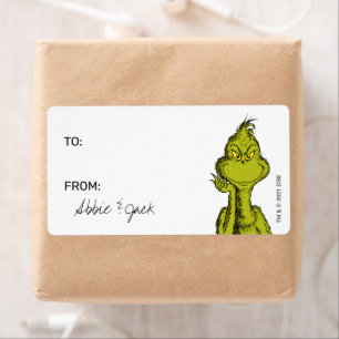 The Grinch   Christmas - To From Stickers