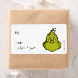 The Grinch Christmas - To From Stickers