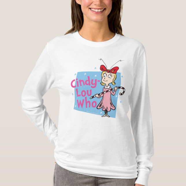 The Grinch | Cindy-Lou Who - Candy Cane T-Shirt (Front)