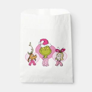 The Grinch Crew in Pink Valentine's Portrait Favour Bag
