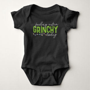 The Grinch   Feeling Extra Grinchy Today Baby Bodysuit