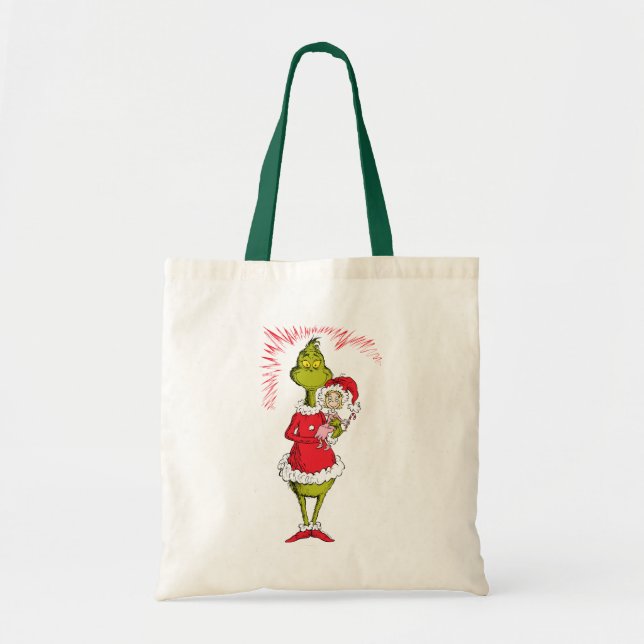 The Grinch Holds Cindy Lou Who Tote Bag (Front)
