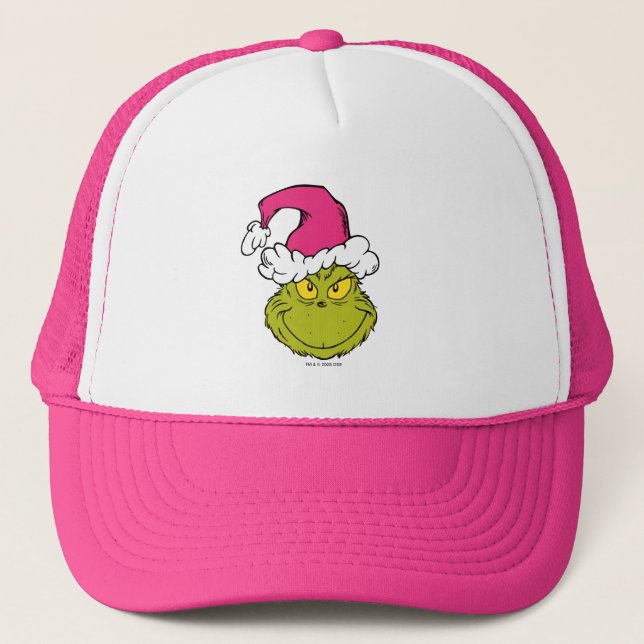 The Grinch in Pink Santa Hat (Front)