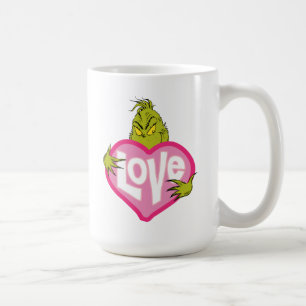 The Grinch   Love Pink Heart Coffee Mug