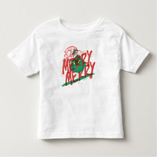 The Grinch   Merry Merry Grunge Graphic Toddler T-Shirt