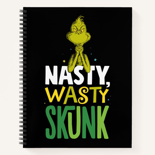 The Grinch | Nasty Wasty Skunk Notebook (Front)