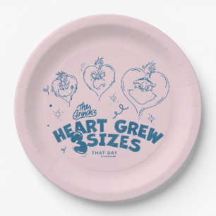 The Grinch's Heart Grew 3 Sizes Paper Plate