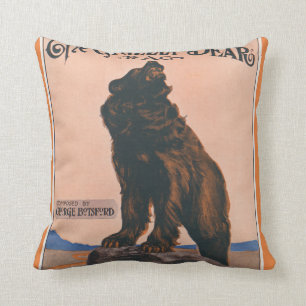 The Grizzly Bear Rag Cushion
