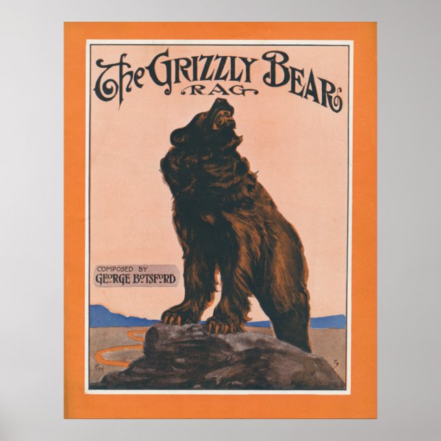 The Grizzly Bear Rag Poster (Front)