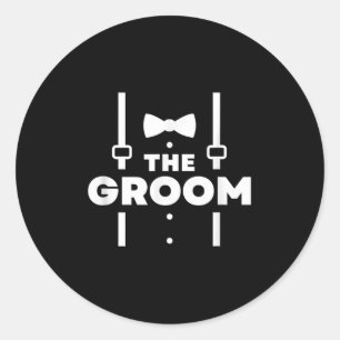 The Groom, Bachelor Party Classic Round Sticker