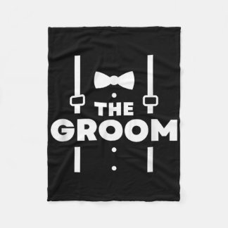 The Groom, Bachelor Party  Fleece Blanket