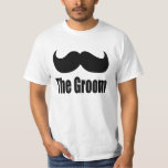 THE GROOM,BACHELOR PARTY,GROOMS SHOWER T-Shirt<br><div class="desc">FUNNY AND TRENDY MOUSTACHE, THE GROOM</div>