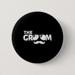 The Groom Bachelor Party Stag Groomsmen Wedding Te 6 Cm Round Badge