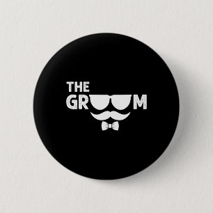 The Groom Bachelor Party Stag Groomsmen Wedding Te 6 Cm Round Badge