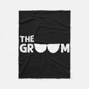 The Groom Bachelor Party Stag Groomsmen Wedding Te Fleece Blanket