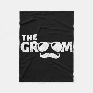 The Groom Bachelor Party Stag Groomsmen Wedding Te Fleece Blanket
