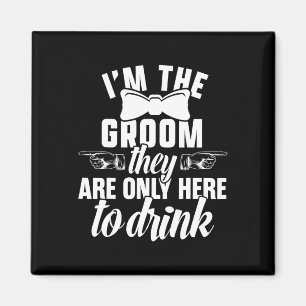 The Groom Bachelor Supplies Party Wedding 1  Magnet